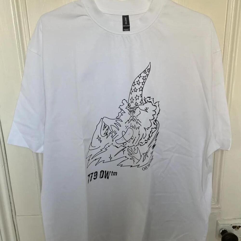 White And Black Graphic Tee